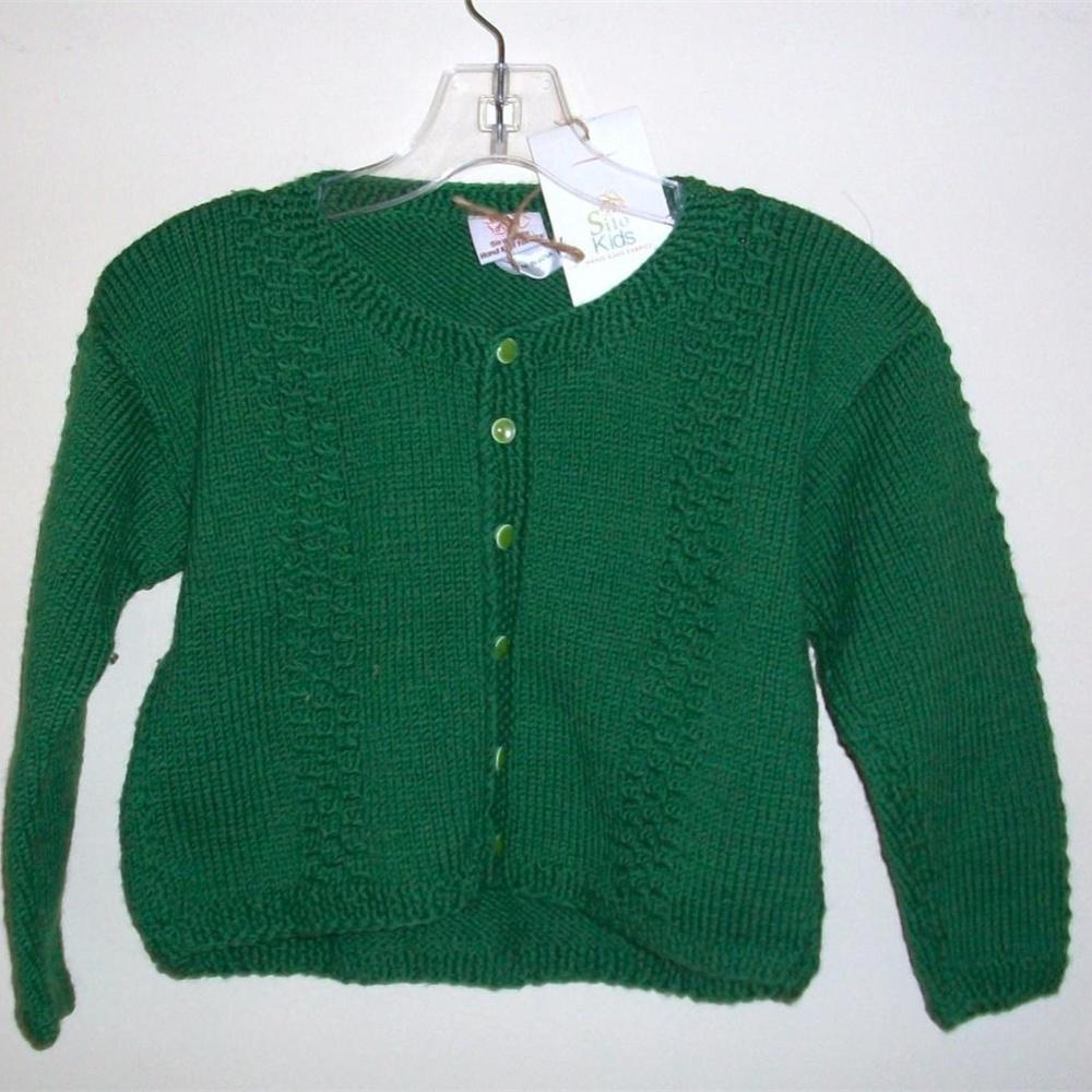 TODDLER SWEATER ORGANIC NEW Hand Made Merino Wool